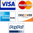 visa master card amex discover paypal