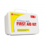 10 Person ANSI/OSHA First Aid Kit, Metal Case